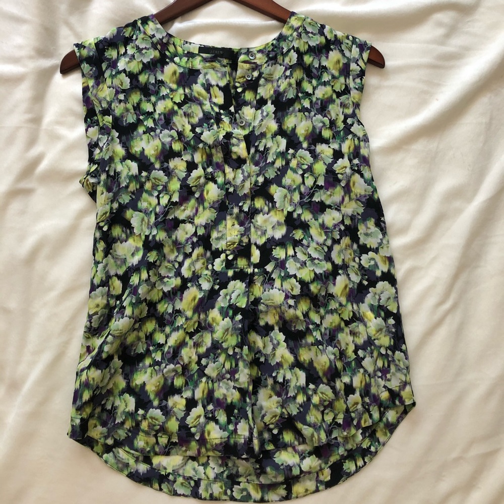 Jcrew 100% silk blouse